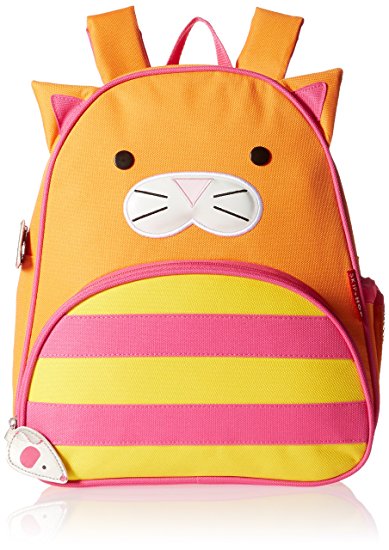 Skip Hop Zoo Little Kid and Toddler Backpack, Ages 2 , Multi Chase Cat