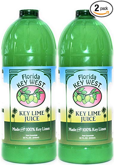100% Authentic Key Lime Juice - 32oz (2 Pack)
