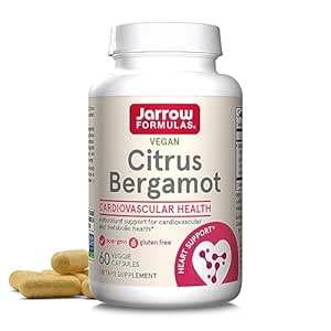 Jarrow Formulas Citrus Bergamot Herbal Supplement 500 Mg 60 Count