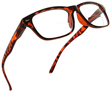 Trendy Bifocal Reading Glasses Readers with Spring Hinges for Men and Women