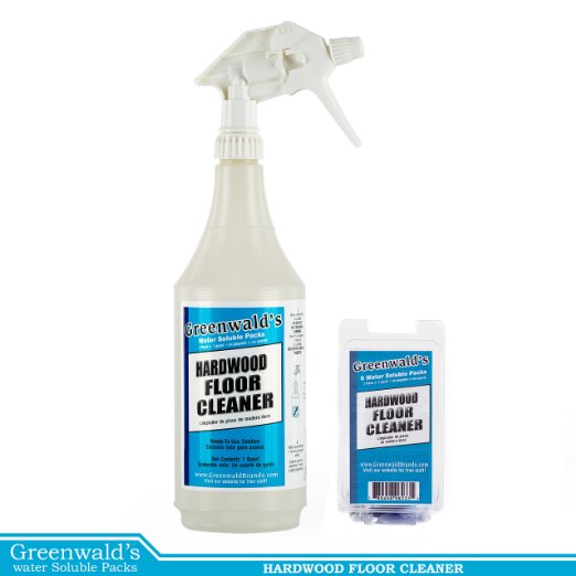 Greenwalds Hardwood Floor Cleaner - Bonus Refill Pack Makes 5 Additional 32-ounce Spray Bottles