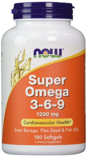 NOW Foods Super Omega 3-6-9 1200mg 180 Softgels