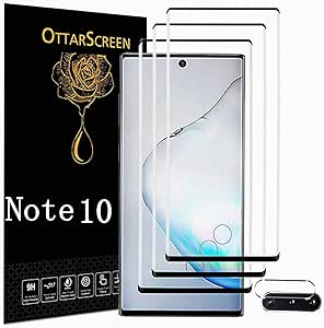 Galaxy Note 10 Screen Protector, 3 Pack Tempered Glass Screen Protector【3 1 Pack 】Camera Lens Protector, Easy Installation, 9H Hardness Tempered Glass Screen Protector for Samsung Galaxy Note 10