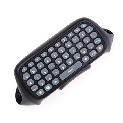 TOOGOO(R) Text Chat Messaging Pad ChatPad Keyboard For XBOX 360 Live Games Controller black