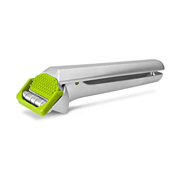 Dreamfarm Garject - Self-Cleaning Garlic Press with Peel Eject Green