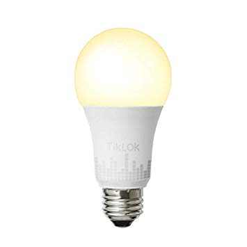 TIKLOK Smart Wi-Fi LED Light Bulb, Soft White to Daylight(2700K-6500K), Tunable, Compatible with Alexa and Google Assistant, No Hub Required
