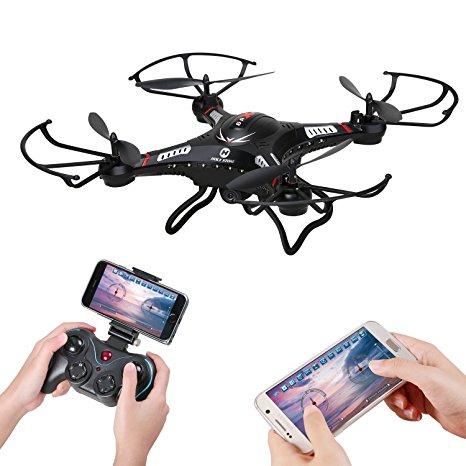 Holy Stone F183W FPV RC Quadcopter Drone with 720P HD Live Video Wifi Wide-angle HD Camera and 6-Axis Gyro with Altitude Hold