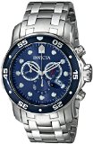 Invicta Mens 0070 Pro Diver Collection Chronograph Stainless Steel Watch