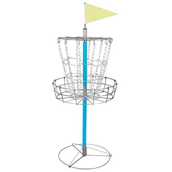 Yaheetech Disc Golf Basket - Lightweight Double Chains Portable Practice Target Steel Frisbee Hole with 14 Strands of Heavy Weight Galvanized Chain