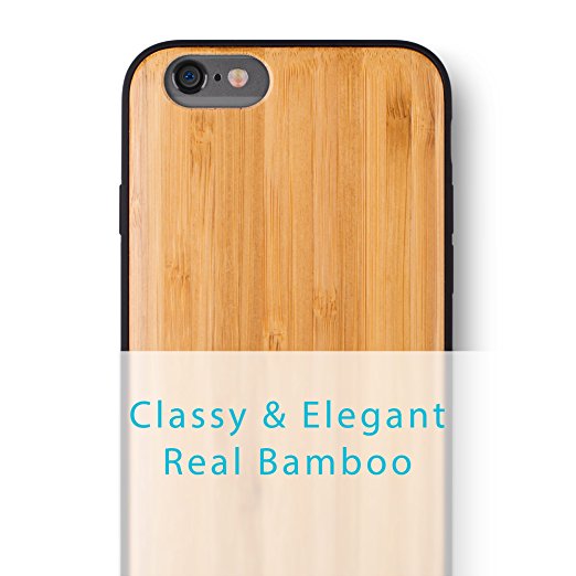iATO Bamboo Case for iPhone 6 Plus and 6S Plus - Alluring Bamboo