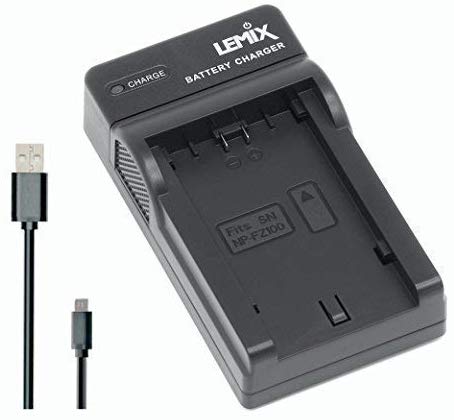 Lemix (FZ100) Ultra Slim USB Charger for Sony NP-FZ100 Battery and for listed SONY Alpha Series models
