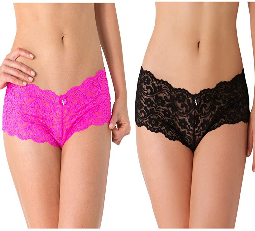 Smart & Sexy Women's Signature Lace Cheeky Panty, 2-Pack
