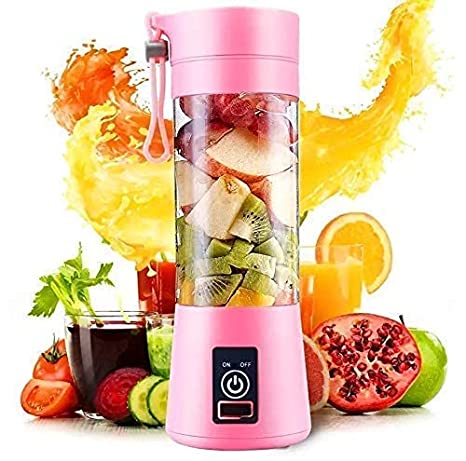 Wilton 6 Blades Juicer Rechargeable Portable Electric USB Juicer Bottle Blender for Making Juice,Travel Juicer for Fruits and Vegetables,Juice Maker (multi)