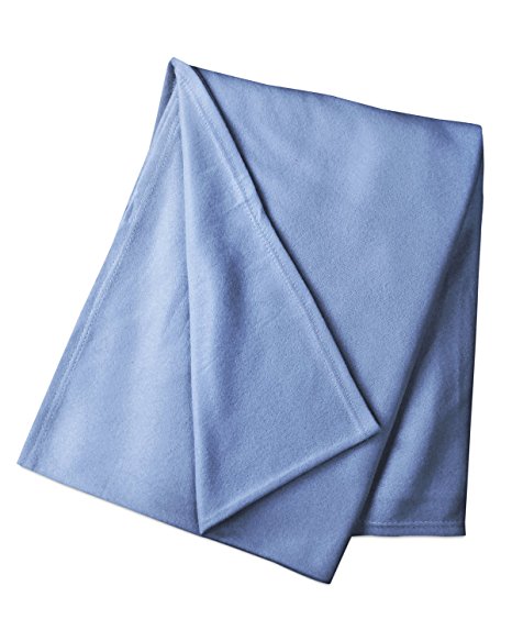 Luxor Linens - Fleece Throw Blanket - Lontano Line - Lightweight & Great for Picnics, Travel, Outdoor Activities or in the House - Available in in Various Sizes & Colors