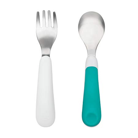 OXO Tot Training Fork/Spoon Set - Teal