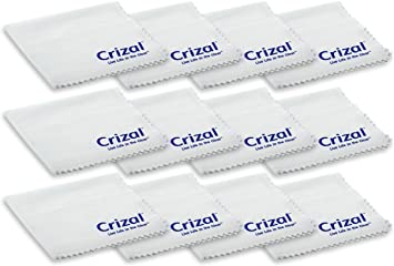 Crizal Lens Cleaning Cloth 12 Pack Wipes Micro Fiber Cleaning Cloth in Own Carry Case. for Crizal Anti Reflective Lenses|#1 Best Microfiber Cloth for Cleaning Crizal and All Anti Reflective Lenses|