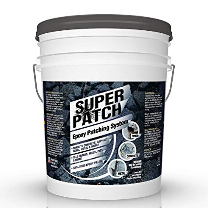 3 Part EPOXY Mortar Patching System - Contains Resin, Hardener & Aggregate. Fills Cracks, Holes, Pits & More! Bonds to Concrete, Asphalt, Wood & Metal. (25 lb Pail)