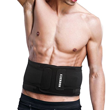 Waist Trimmer, Weight Loss Ab Belt - FEIERDUN Abdominal Muscle & Back Supporter