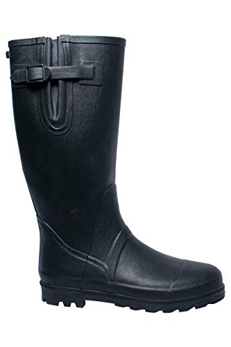 Mountain Warehouse Mens Wellies - 40cm High, 100% Rubber Outsole Shoes, Durable Rain Shoes, Cotton Lining & Easy to Clean Wellington Boots -for Wet & Cold Weather