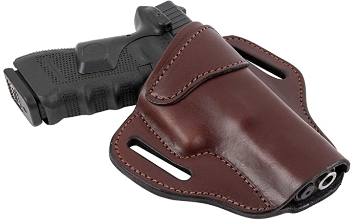 Relentless Tactical Ultimate Leather Holster 2 Slot OWB | Made in USA | for Glock 17 19 22 26 32 33 / S&W M&P Shield/Springfield XD & XDS/Plus All Similar Sized Handguns