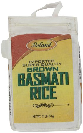 Roland Basmati Rice, Brown, 11 Pound