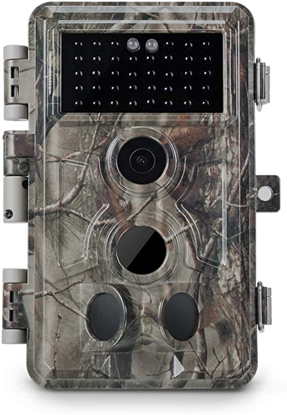 Meidase Trail Camera 16MP 1080P (2020 Updated), Game Camera with No Glow Night Vision Up to 65ft, 0.2s Trigger Time Motion Activated, 2.4" Color Screen Waterproof Wildlife Hunting Camera