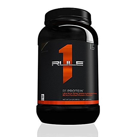 Rule 1 Whey Protein Isolate 2.42lbs (Vanilla Creme 38 Servings)