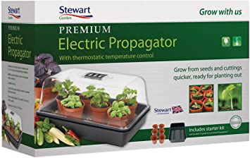 Stewart Thermostatic Control Electric Propagator, 38 cm - Black