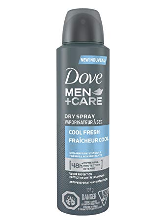 Dove Men Care Cool Fresh Dry Spray Antiperspirant, 107g
