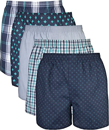 Gildan Men's Woven Boxers, Multipack