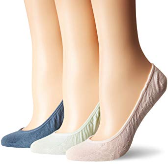 Sperry Top-Sider Women's No Show Micro Liner Socks, 3 Pair, Surf Assorted, Shoe Size: 5-10