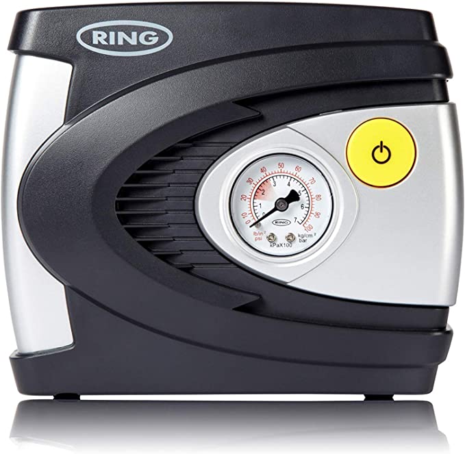 RING Mini compresseur d'air portable 12v gonfleur pneu