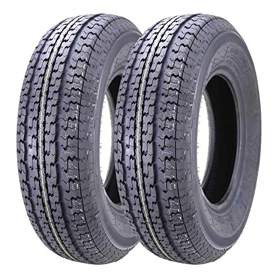 Set of 2 New Premium Winda Trailer Tires ST 205/75R15 8PR/Load Range D- 11104