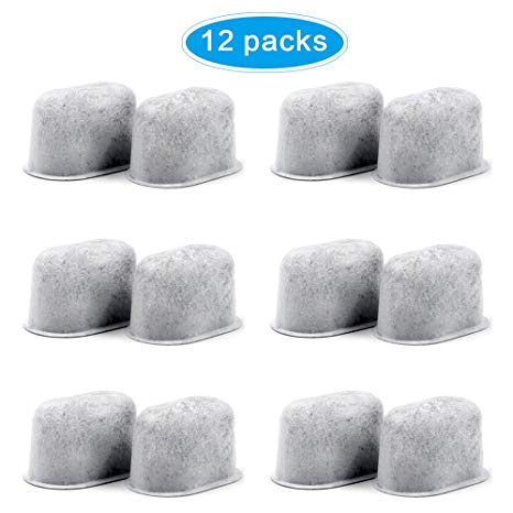 12 Pack KEURIG Compatible Water Filters, KUNGIX Replacement Charcoal Water Filters for Keurig 2.0 (and older) Coffee Machines，Removes Chlorine and Odor Impurities and Improves Taste