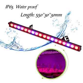 Roleadro ® 54w Led Grow Light Strip Bar 55CM with Red and Blue Lighting Waterproof IP65 for Herbs Flower and Hydroponics Plant Growth