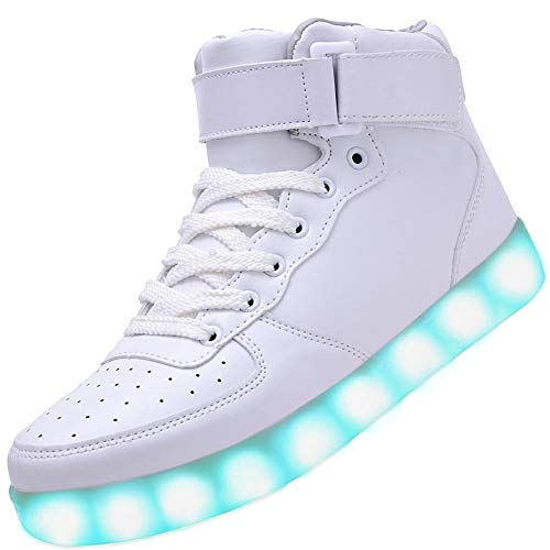 Odema Unisex LED Shoes High Top Breathable Sneakers Light up Shoes for Women Men Girls Boys Size 4.5-13