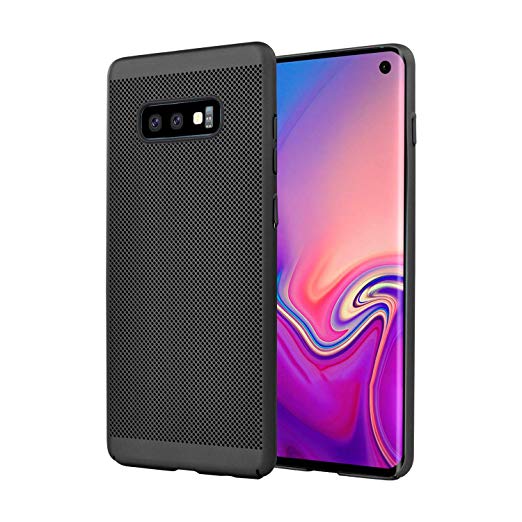 Olixar for Samsung Galaxy S10e Slim Case - Heat Dissipating Mesh Cover - MeshTex - Cooling Case - Wireless Charging Compatible - Blue