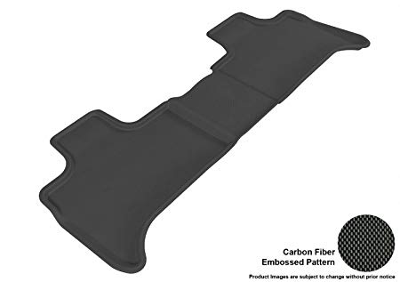 3D MAXpider Second Row Custom Fit All-Weather Floor Mat for Select BMW X5 (E53) Models - Kagu Rubber (Black)