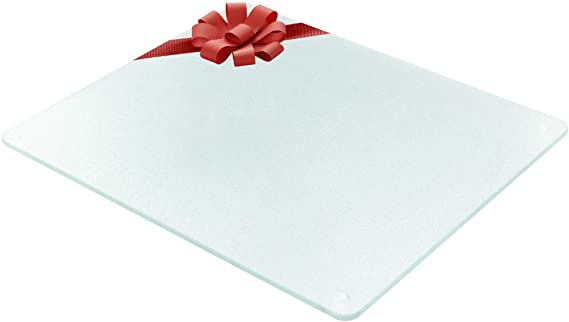 Vance Large Clear Surface Saver Cutting Board | Best Kitchen Chopping Board for Food Prep | 12 x 15 inch | BPA-Free | Non-Porous | Dishwasher Safe