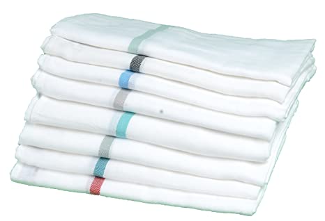 Angel Home Luxury Cotton Kerala Thorthu/Bath Towel (Large, White -Set Of 2, 10 Gsm)
