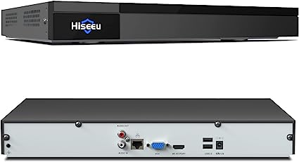 Hiseeu 5MP 32 Channel PoE NVR, Network Video Recorder, PoE Home Surveillance NVR for 5MP/4MP/1080P IP PoE Network Security Camera, Capacity Up to 16TB(HDD not Included)