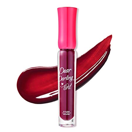 ETUDE HOUSE Dear Darling Water Gel Tint 4.5g # RD305 Jujube Red - Long Lasting Vivid Lip Color, Mineral and vitamin Extract Makes Lips Moist and Fresh
