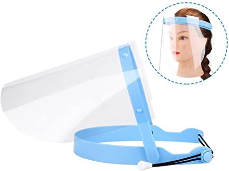 Anti-Fog Dental Full Face Shield Protect Eyes and Face for Men Women Safety Clear Face Shield with 10 Replaceable Plastic Protective Film