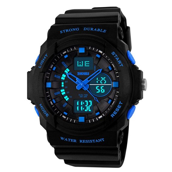 Recalls Multi Function Digital LED Quartz Watch Electronic Sport Watches Child Blue Medium