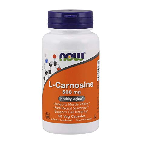 NOW L-Carnosine 500 mg,50 Veg Capsules