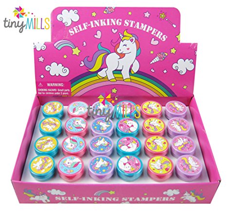 24 Pcs Unicorn Stampers for Kids