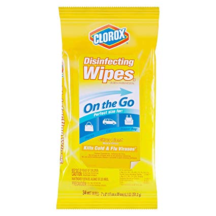 Clorox Disinfecting Wipes On the Go Citrus Blend - 34 CT