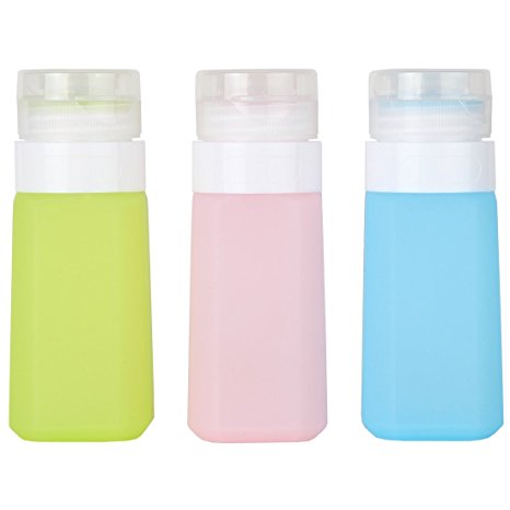 Home-X® Silicone Travel Bottles. Set of 3