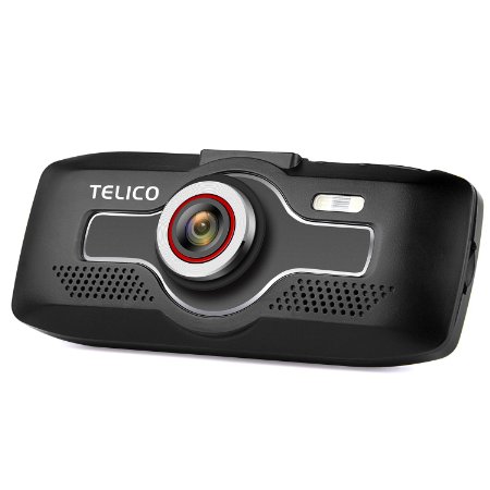 Telico C35 2.7" LCD FHD 1080p 170° Dash Cam Pro Car Dashboard Camera with G-Sensor, WDR, Night Vision, 8g MicroSD Card Included