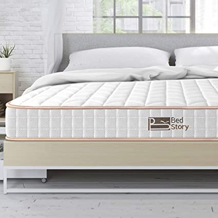BedStory 6 Inch Full Mattress, Hybrid Spring Mattresses with Innerspring Coils & CertiPUR-US Certified Foam, Medium Firm Bed in A Box - Supportive Comfort